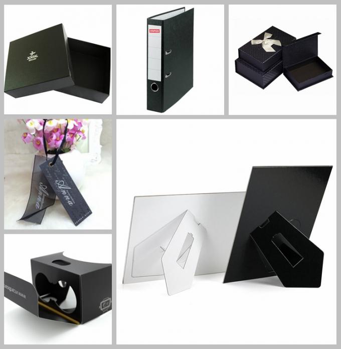 Schwarzpapppapierblatt des Papiers der hohen Qualität glänzendes schwarzes/1mm für das Verpacken