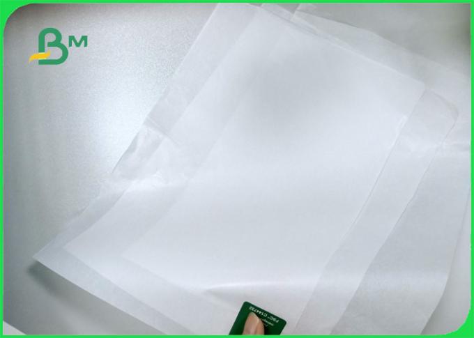 hohe Temperatur 35gsm und hitzebeständiges weißes Kraftpapier FDAs MG für Schnellimbiß