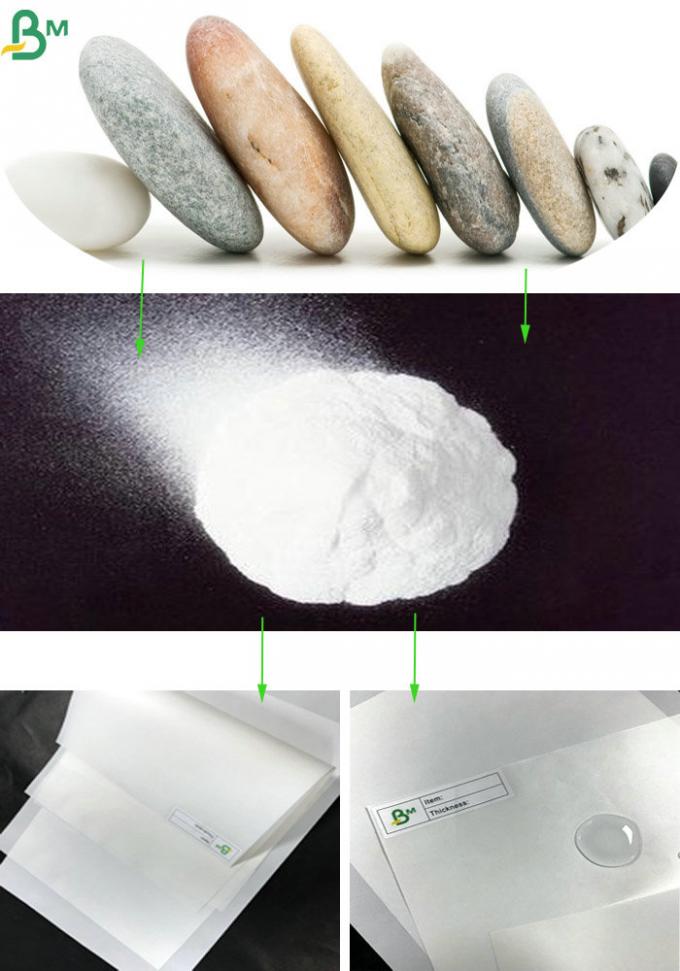 Mineral - basiertes Papier-wasserdichtes Blatt des Papiers 120um des Natur-weißen ungebleichten Steins
