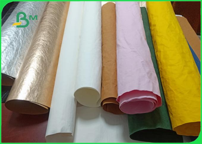 Feuchtigkeitsfeste waschbare aufbereitete Kraftpapier-Mehrfarbenrolle für Plan-Tasche