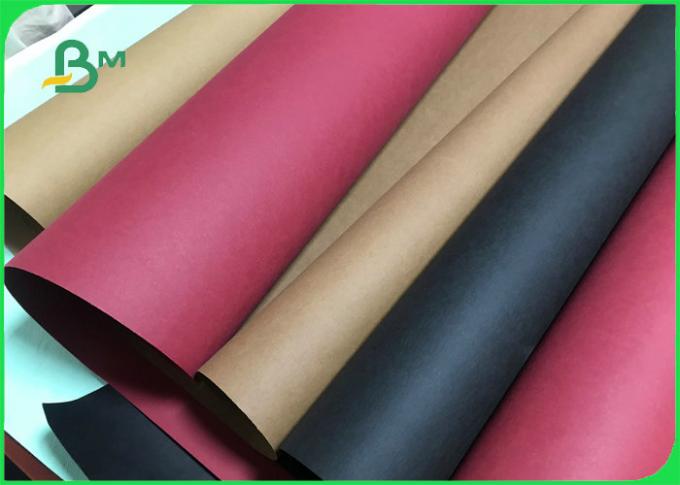 Dauerhafte Farbe waschbares Kraftpapier Tex Paper Rolls für DIY-Mode-Papiertüten