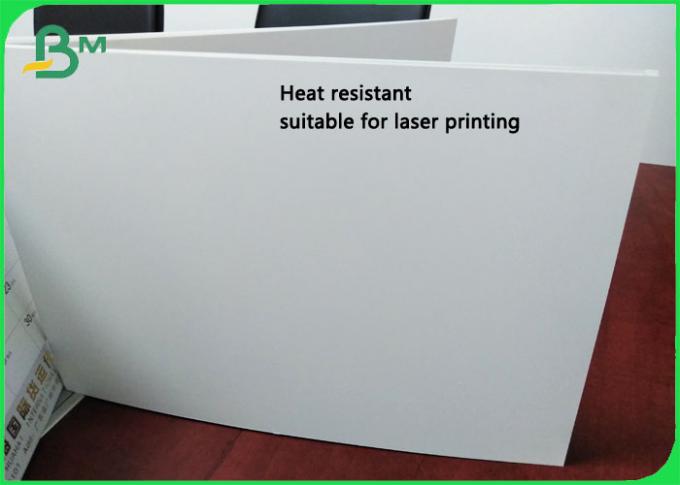 Hohe Wärmestabilität 150um 200um STREICHELN synthetisches Papier für Laserdruck