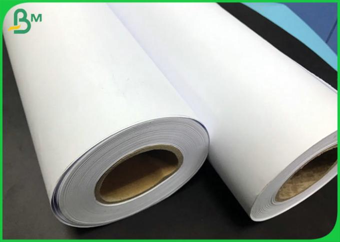 Plotter-Papier-Rolle des Querformat-50g 60g 70g FSC weiße CAD für Kleiderzeichnung