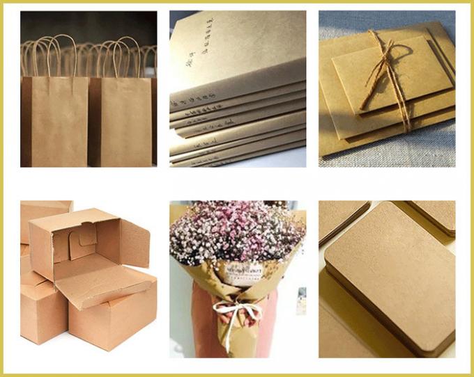 Papier 160gsm Brown Kraftpapier Testliner für aufbereitete Masse der Geschenk-Verpackung 135cm