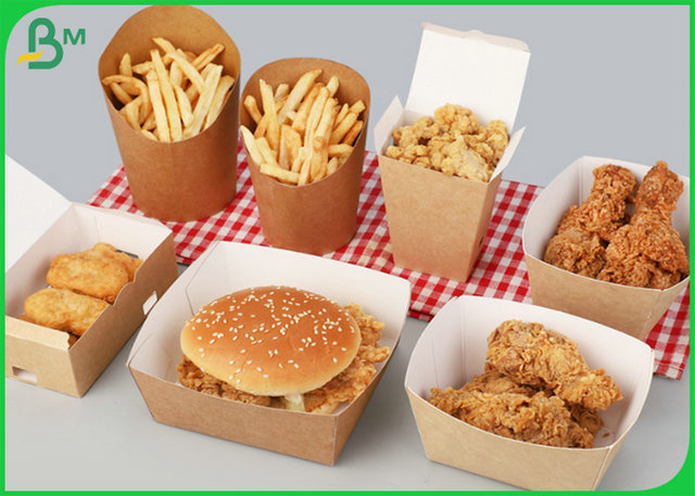 FDA bestätigte Nahrungsmittelbrett 270g 325g 365g für KFC-Lebensmittelverpackung