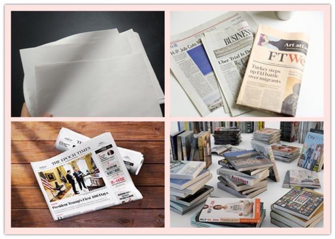 Recyclebares glattes Oberflächen-Grey Newsprint Paper Roll 45g 48.8g