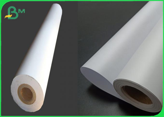 Unbeschichtetes weißes Querformat-Papiertintenstrahl-Plotter-Papier-Rolle 80gsm