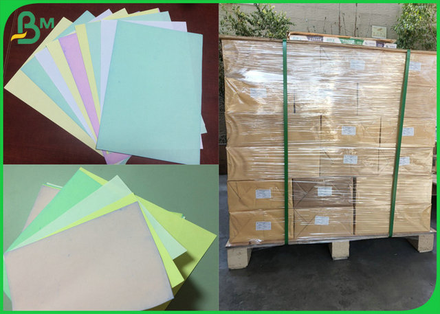 Größe A3 A4 verfügbares NCR-selbstdurchschreibendes Papier mit rosa grün-blauer Farbe