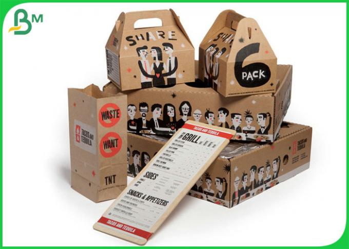 Grad PET der Nahrung15g beschichtete Kraftpapier 300g für Nahrungsmittelverpackungs-Kasten