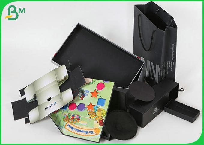Recyclebare schwarze Papprolle für Namen-Karten-glattes Drucken 300g 350g