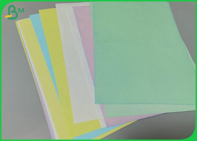 Kopierpapier-Rolle NCR 50gsm zitronengelbe Farbecfb kohlenstofffreie für die Empfangs-Herstellung