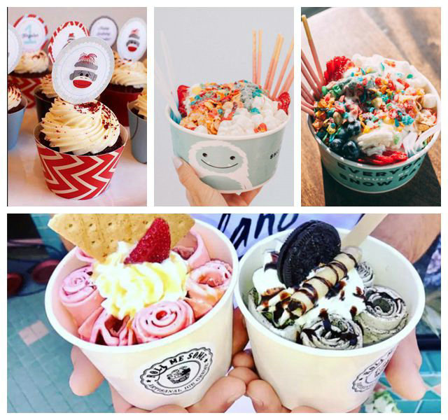 PET beschichtetes Grad-Papier der Nahrung250g + 20g für Eiscreme-Industrie