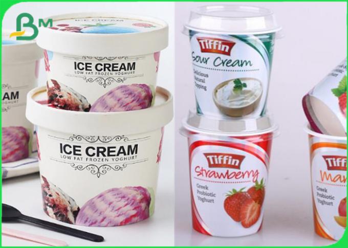 PET 250gsm + 20g überzogenes wasserdichtes Kraftpapier-Brett für Eisbecher PET 250gsm + 20g überzogenes wasserdichtes Kraftpapier-Brett für Eisbecher