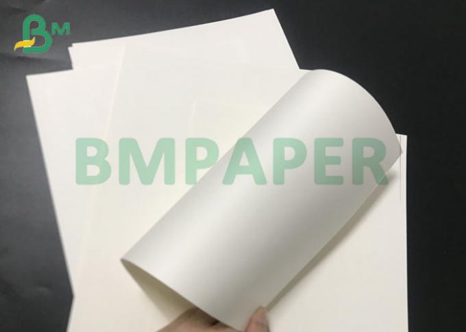 Nahrungsmittelgrad 230g + 15gPE lamellierte gebleichte weiße Pappe für Schalen-Vorrat-Papier