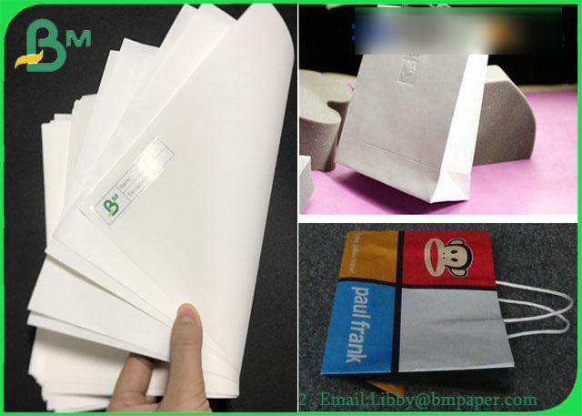 unbeschichtetes gebleichtes natürliches weißes Kraftpapier 70grams 120grams für Einkaufstaschen