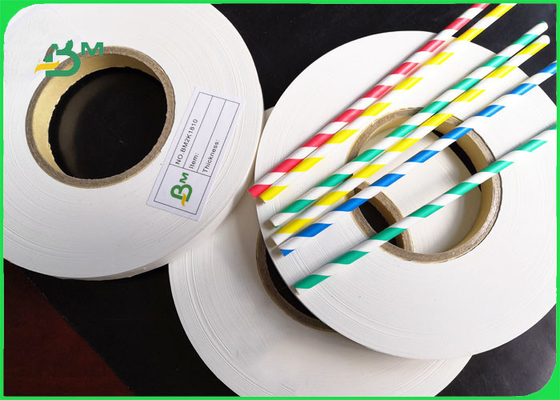 28GSM 27mm x 5000m Straw Wrapping Paper Roll For Partei-Nahrungsmittelgrad