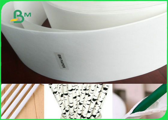 Unbeschichtete Nahrungsmittelgrad-Papier-Rolle/24 - Packpapier des Trinkhalm-35GSM in der weißen Farbe