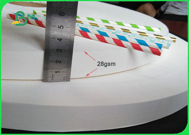 Umweltfreundliches Trinkhalm-Papier des Nahrungsmittelgrad-Papier-Rollen28gsm 60gsm 13mm 15mm für den Druck