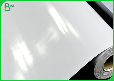 Hoher Zeuge des Tintenstrahl-35 des Zoll-50M und weißes hohes glattes Kunstdruckpapier-Holzschliff-Material