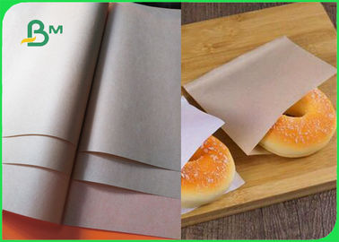 Grad-Brown-Kraftpapier 40gsm 50gsm Nahrungsmittelfür Wegwerfbäckerei-Taschen