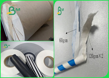 60gsm bedruckbar ohne Geruch Rolle ungebleichten Kraftpapiers für Papierstrohe