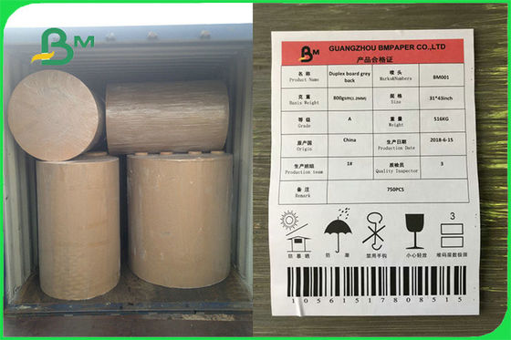 Aufbereitet einem Seiten-überzogenen weißen Grau-Rückseiten-Duplex-Brett für Verpackungs-Kasten FSC