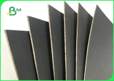 1.5MM 2MM 70 * 100cm Schwarz-Papier mit Grey Back For Boxes Packing
