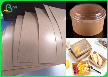 Essenstablett-Rohpapier-Sperren-Beschichtungs-Kraftpapier-Polyüberzogenes 250g + 18gsm