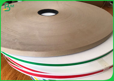 Nahrungsmittelgrad-Papier-Rollenschlitzte feste schwarze/feste Breite des Grün-15MM Kraftpapier für Stroh-Material auf