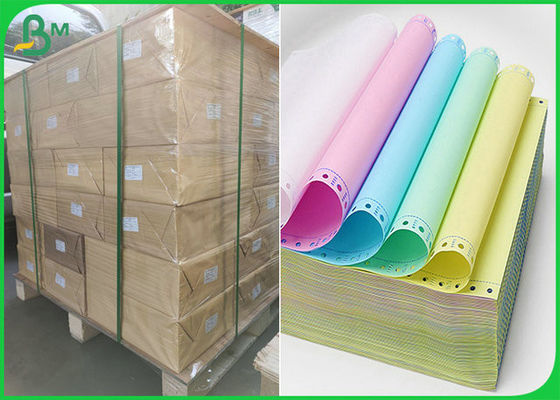 Größe A3 A4 verfügbares NCR-selbstdurchschreibendes Papier mit rosa grün-blauer Farbe