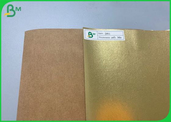 Wasserdichte 0.3mm 0.55mm goldene Farbwaschbares Kraftpapier für aufbereitete Tasche