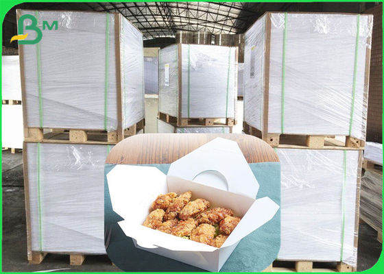 PET lamellierendes Öl-Beweis-weißes Kraftpapier für Fried Foods Packaging Box