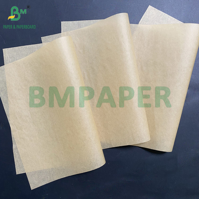 34 gm 40 gm Fettpapier Kraftbraun Sandwich Verpackungspapiere