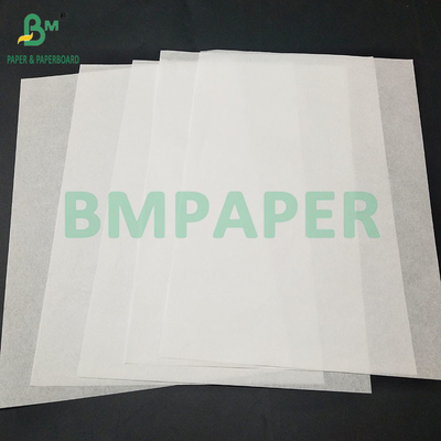 40 gm 50 gm weißes fettdichtes Pergamentpapier für Sandwichverpackungspapier