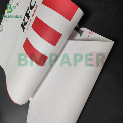 38gm Farbdruckfettdichtes Papier zur Verpackung von Kebabs EU-Lebensmittelstandard