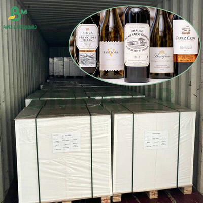 65 gm 70 gm Wasserdicht Feuchtigkeitsfestigkeit C1S Etikettenpapier für Bierflaschen Aufkleber