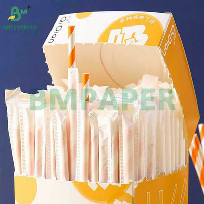 Druckbares hochfester 24 g/m 28 g/m weißes Kratf-Papier zur Verpackung von Trinkhalm