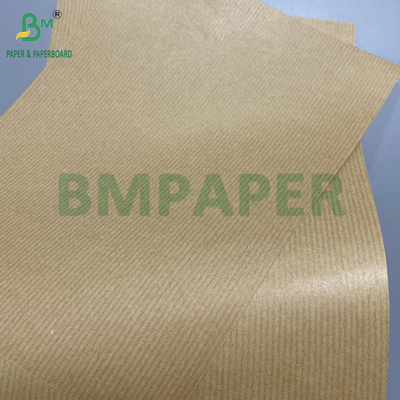 80gm Braun gestreiftes Kraftpapier Geschenkverpackung Einseitiger Glanz Ausgezeichnete Festigkeit