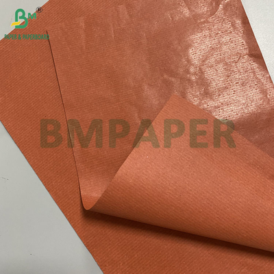 Kraftpapier mit roten Streifen für die Verpackung von Früchten mit einer Seite
