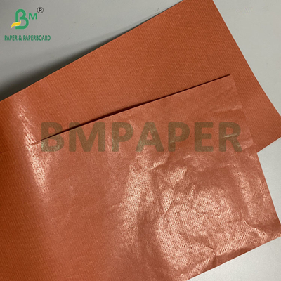 Kraftpapier mit roten Streifen für die Verpackung von Früchten mit einer Seite