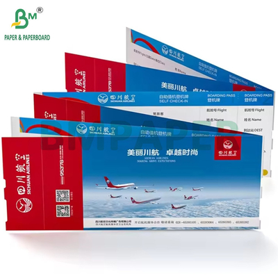 175 g Flugtickets für thermische Fluggesellschaften Bordkarte Papier 18,8 x 8,3 cm