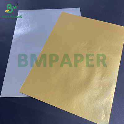 70 g Metallisiertes Bieretikett Papier Aluminium überzogen 1 Seite Weiß Rückseite
