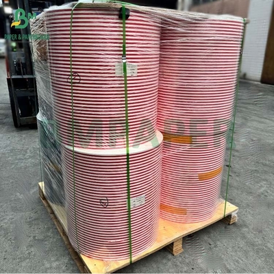 60 g Strohpapier Rotstreifen, schwarz, mit Oberfläche 600 mm 620 mm