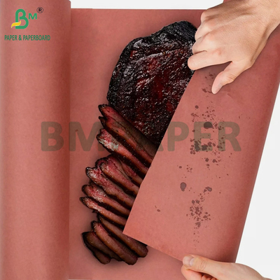 60gm rosa ungewachste Schlachter-BBQ-Papierrolle zum Rauchen von Fleisch 18' x 175 Fuß