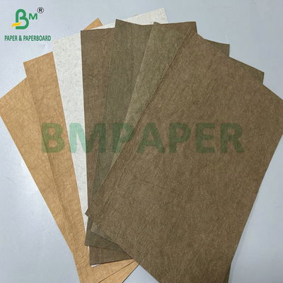 0.3mm 0,55mm 150cm Breite Braune Faltenvorgewaschen Kraftstoff für Handtaschen