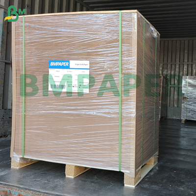 Einfaches natürliches braunes Bechergrundpapier 320g + 20g PE-Beschichtung