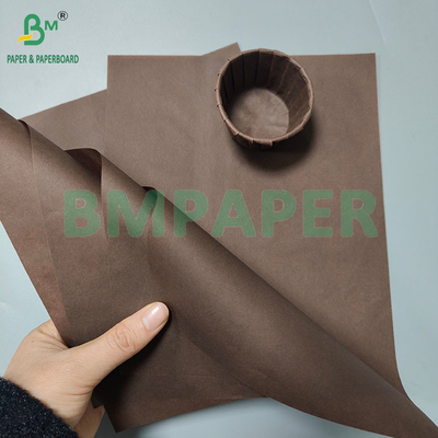 40gm fettfeste braune Backtasse Kuchenpapierteller Muffinfolien