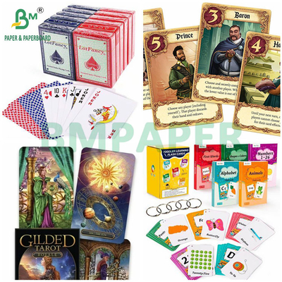 300GSM 320GSM Hochfestigkeit Blauer Kern C2S Spielkartenpapier für Spielkarten