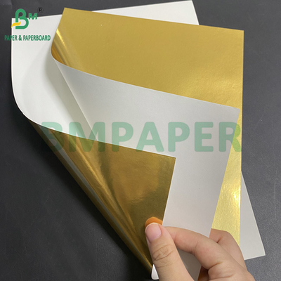 70gm Metallpapier für Bierflaschenetiketten Silber oben Weiß hinten 765mm