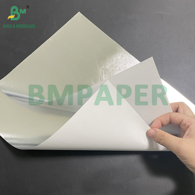 70gm Metallpapier für Bierflaschenetiketten Silber oben Weiß hinten 765mm
